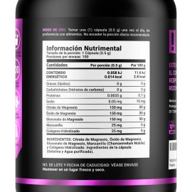Mezcla De Magnesios 100 Cáps Citrato Oxido Gluconato B Life