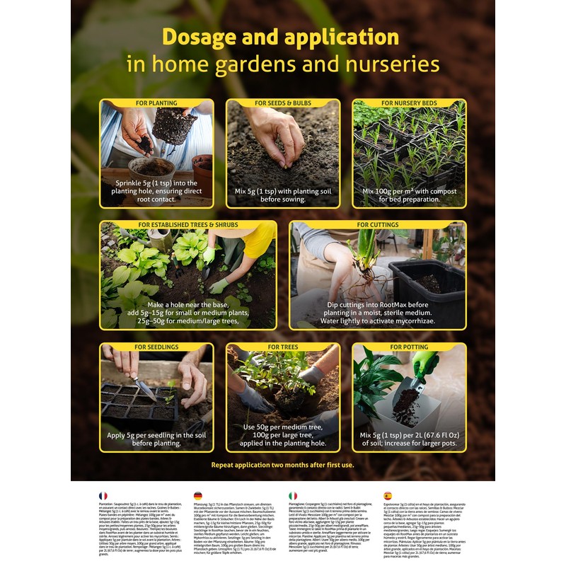 RootMax - Mycorrhizal Fungi (75 g/2.64 oz) | Rooting Powder