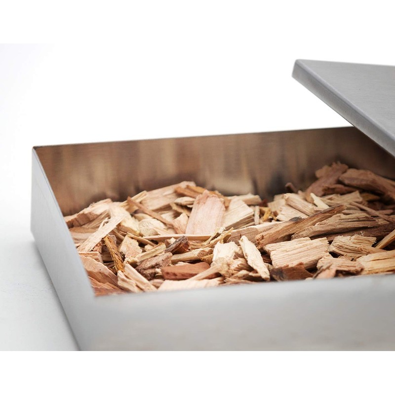 PRECORN Smoker Box Made of Stainless Steel for Gas Barbecue
