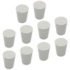 Bonsicoky 10 Pack Solid Rubber Stoppers - 00# Tapered Shaped