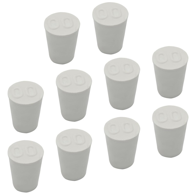 Bonsicoky 10 Pack Solid Rubber Stoppers - 00# Tapered Shaped