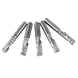 5 Fresas de Extremo de Flauta única de Carburo de Tungsteno con Vástago de 6 Mm Cortadores en Espiral Brocas de Fresado CNC Carburo que Abandonan las Turbinas Están Hechas de