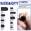 110 PCS Vacuum Caps Assortment, Vacuum Plugs Hose End Cap,