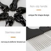 Steel Comb, Professional Hair Styling Comb Anti-Static Afro Comb With