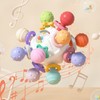 Baby Hand Rattle Toy Colorful 12 Teething Balls Gum Massage
