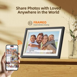 Digital Photo Frame,10.1 Inch Frameo Digital Picture Frame, 1280x800 IPS LCD Touch Screen,Auto-Rotate,16GB, Supports SD Cards,Share Moments Instantly via Frameo App from Anywhere,Gifts for Your Loves