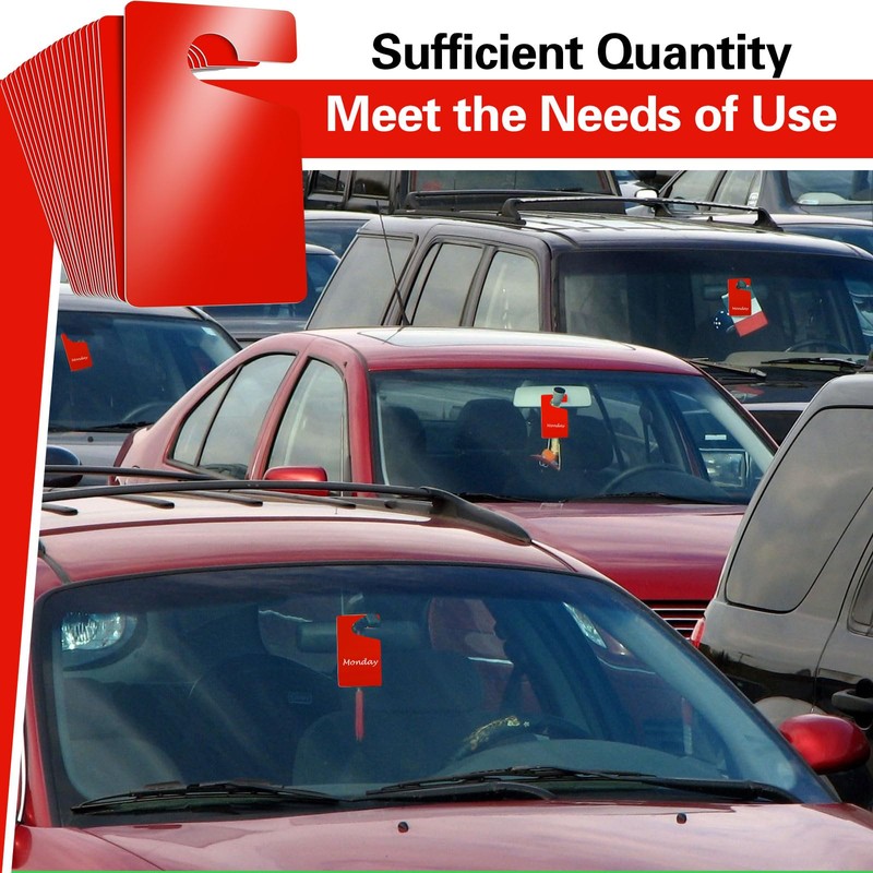 Vicenpal 100 Pack Blank Parking Permit Hang Tag Parking Placards