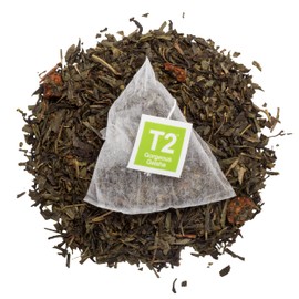 T2 Tea Gorgeous Geisha Green Tea in Tea Caddy 60 Teabags, 1 x 60 Count