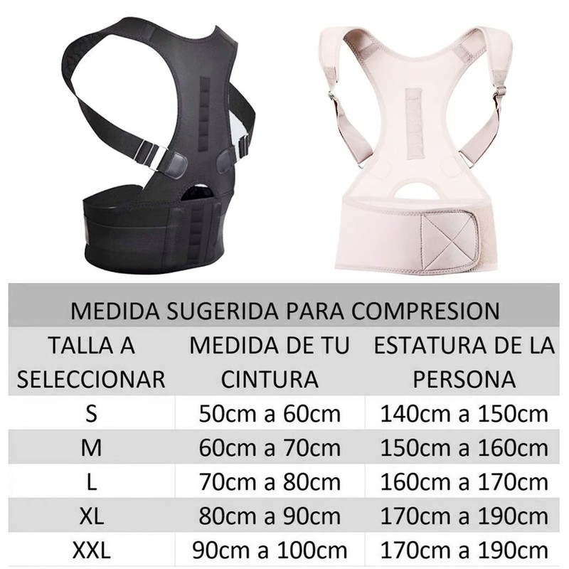 Zen Zen Chaleco Corrector Postura Con 10 Imanes de terapia