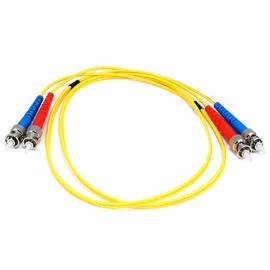 Monoprice Fiber Optic Cable, ST/ST, Single Mode, Duplex - 1 meter (9/125 Type) - Yellow