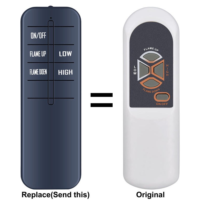 30000032 Replacement Remote Control for Heat Surge Electric Fireplace