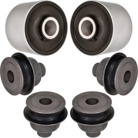 AUTOACER Control Arm Bushing Kit 6 Piece - Front Lower Control Arm Bushings Left & Right Side (Includes Inner Sleeve for smaller Bush) for LS430 2001-2006, OEM 48652-50050, 48640-50050