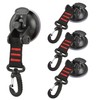 Suction Cup Hooks, Pack of 4 Suction Cups with Hooks,