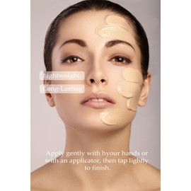 PS.PRETTYSKIN Collagen Foundation Long-Lasting Perfect Cover UV protection SPF15, Pump Type, Titanium Dioxide, Centella Asiatica Extract 100ml/3.38fl.oz. (#21)