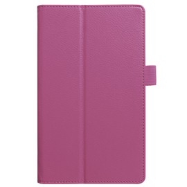 Asng All-New Fire HD 8 2018/Fire HD 8 2017/Fire HD 8 2016 Case - Premium PU Leather Folio Stand Cover Case with Auto Wake/Sleep for All-New Fire HD 8 (8th / 7th / 6th Generation) (Purple)