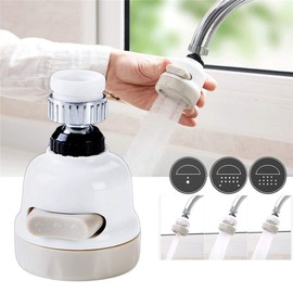 Yinroom Movable Kitchen Tap Head, Smart Universal Tap Head 360 Degree Rotatable Faucet Water Saving Filter Sprayer for Kitchen Bathroom