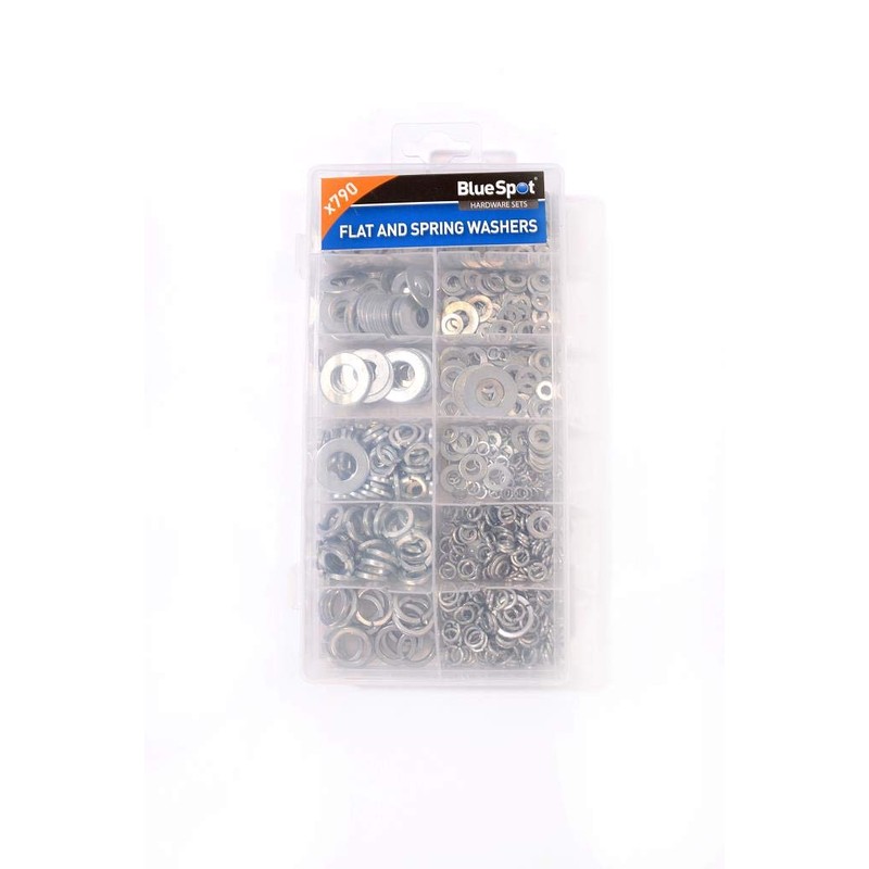 Blue Spot Tools 40564 Assorted Flat and Spring Washer Set