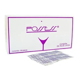 Caja de 100 Condones Masculinos Preservativo Possess Hotelero