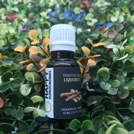 HAPPY SURROUNDINGS Liquorice Extract Essential Oils ~ Pure Natural Aromatherapy Massage Oil - Therapeutic Grade - 100% Natural Incense - Pure essential oil (30ml)
