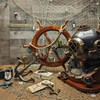 Treasure Gurus Wooden Antique Maritime 24" Captains Shipwheel Ships Wheel