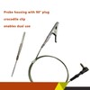 High Temperature Pit Probe with 90° Plug Stainless Steel Alligator