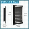 Gisafai 2 Pcs 12" x 18" Gable Vent Aluminum Alloy