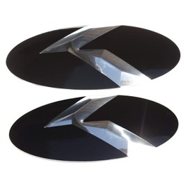 Full 7pc Metal Skin K Emblem Badge Overlay for Telluride 2020-2021 Gloss Black / Chrome K (Loden) Cover & Protect OEM Badges in Seconds! Easy Install!