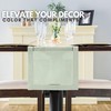 Sage Green Table Runner with Hemstitch - Light Green Table