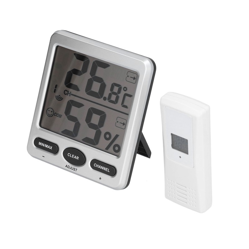 Wireless Thermometer Hygrometer Digital Temperature Humidity Monitor for Indoor Outdoor