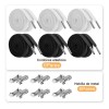 6 Pares Agujetas Sin Nudo Elásticas Hebilla Metal Para Tenis