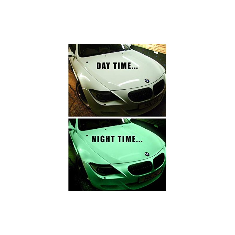Glow in The Dark Car Wrap Vinyl 5ft x 1ft