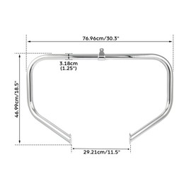 TCMT Highway Engine Guard Crash Bar Lower Vented Leg Fairing Water-Cooled Fit for Harley Touring Road King, Street Glide, Electra Glide 2014-2023 CVO Limited FLHTKSE 2018-2020