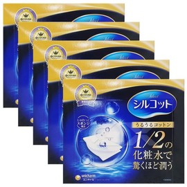 Sirokotto 시루콧토 우루우루 화장솜 40매 5박스 Shirukotto Uruuru Cotton Pads 40 Sheets 5 Boxes