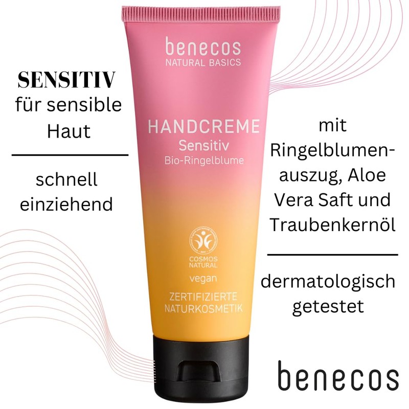 benecos Natural Basics Hand Cream Sensitive Organic Marigold 75 ml