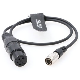 ZBLZGP 4-Pin XLR Female to Hirose 4-Pin Male 12V DC Out Power Cable for Sony Panasonic Camera LCD TVlogic Monitor