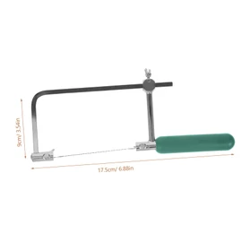 Gatuida Mini Curved Bow Saw for Jewelry Making Compact Lightweight Hacksaw for Woodworking Precision Cutting Tool for DIY Projects and Crafts Versatile U Shaped Saw for Gardeners