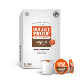 Bulletproof Cápsulas Individuales De Café  Colágeno, 10 Unidades, 100  Granos Arábica, Café Limpio Y Libre De Toxinas. El Empaque Puede Variar.       