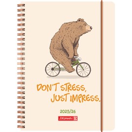 BRUNNEN School Calendar 2025/2026 "Bear" | A5, Plastic