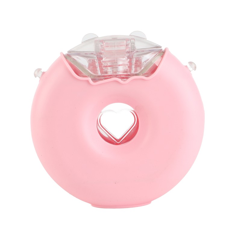 Cartoon Rainbow Donuts Water Bottle for Kids 380ml Silicone Portable