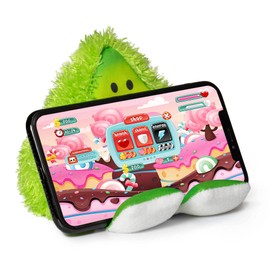 Plusheez Handyhalter 2-in-1-Telefonständer mit Mikrofasertuch Bildschirmreiniger Universeller Telefonständer für Kinder, Kinder und Erwachsene Kompatibel mit eReader/Kindle/Smartphone/kleinem Tablet