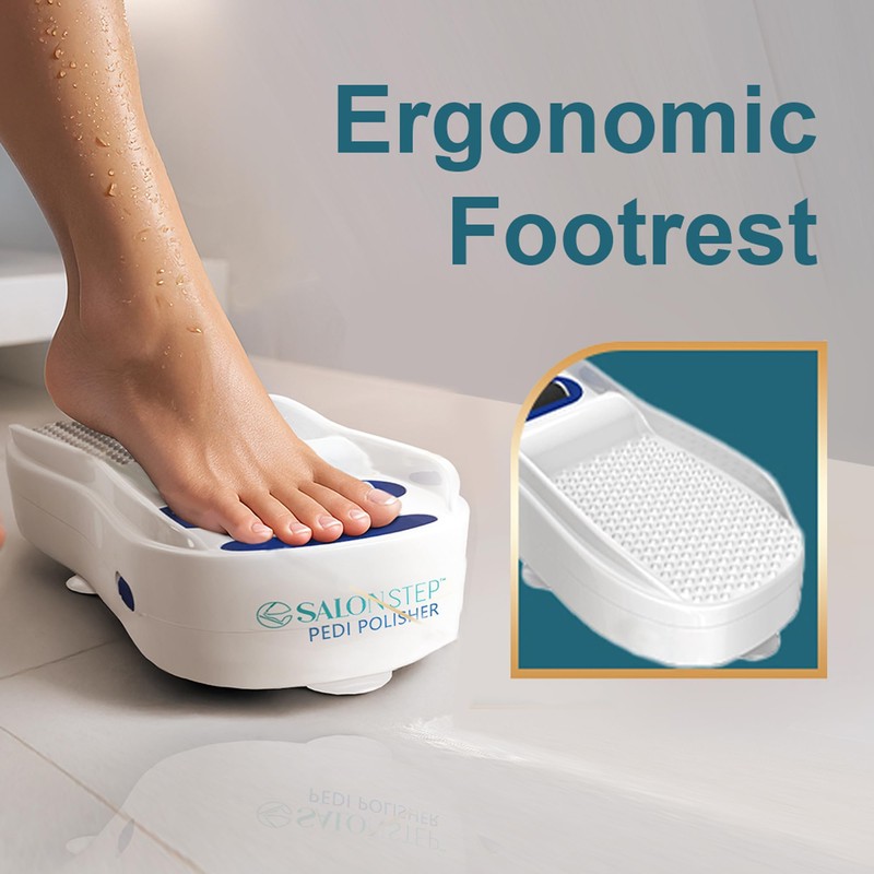 Salon Step Pedi Polisher – Hands-Free Foot Exfoliator for Shower