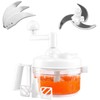 Manual Food Chopper - Vegetable Manual Quick Chopper, Easy-Clean Food