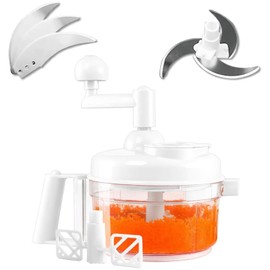 Manual Food Chopper - Vegetable Manual Quick Chopper, Easy-Clean Food Dicer, Suitable for Vegetables, Meat, Fruit, Nuts, Herbs, Onions, Salsa, and More - Multi-Function Manual Food Processor