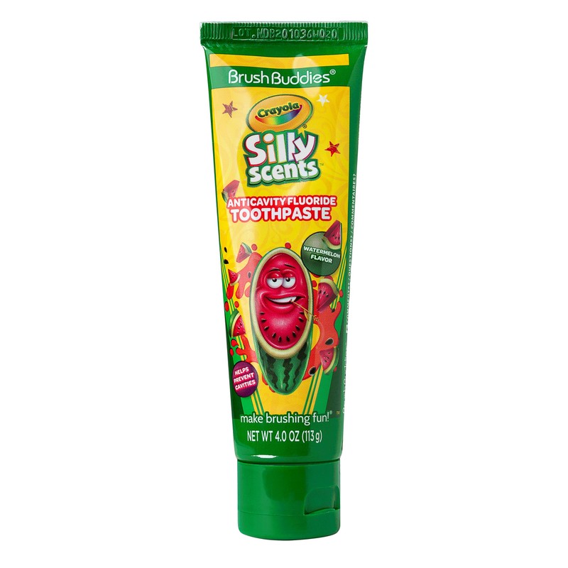 Brush Buddies Crayola Silly Scents Flavored Kids Toothpaste With Fluoride,
