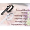 Lhbwhiz Pack of 2 Ring Sizers, Measure Finger Circumference, Reusable