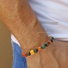 Om Mani Multi Gems Bracelet for Women Men's Gifts -