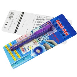2 in 1 UV Light Banknote Detector Fake Testing Pen Money Checker Works with All International Currencies 1/3 Pieces
