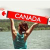 Canada Scarf,60inch Long Canadian Sports Fan Scarves,18×150cm Novel Flag Banner