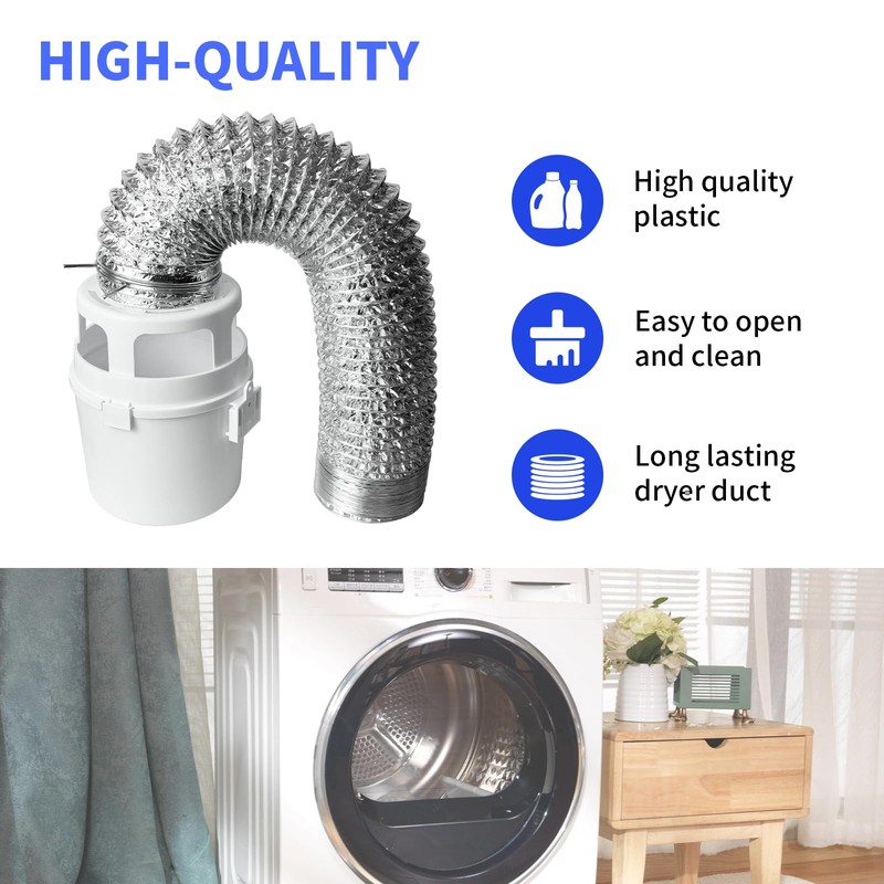 211 Dryer Lint Trap Indoor Dryer Vent Kit Filter Bucket
