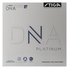 STIGA DNA Platinum M 2.1 Table Tennis Pad with Superior Grip and Optimal Spin - Red